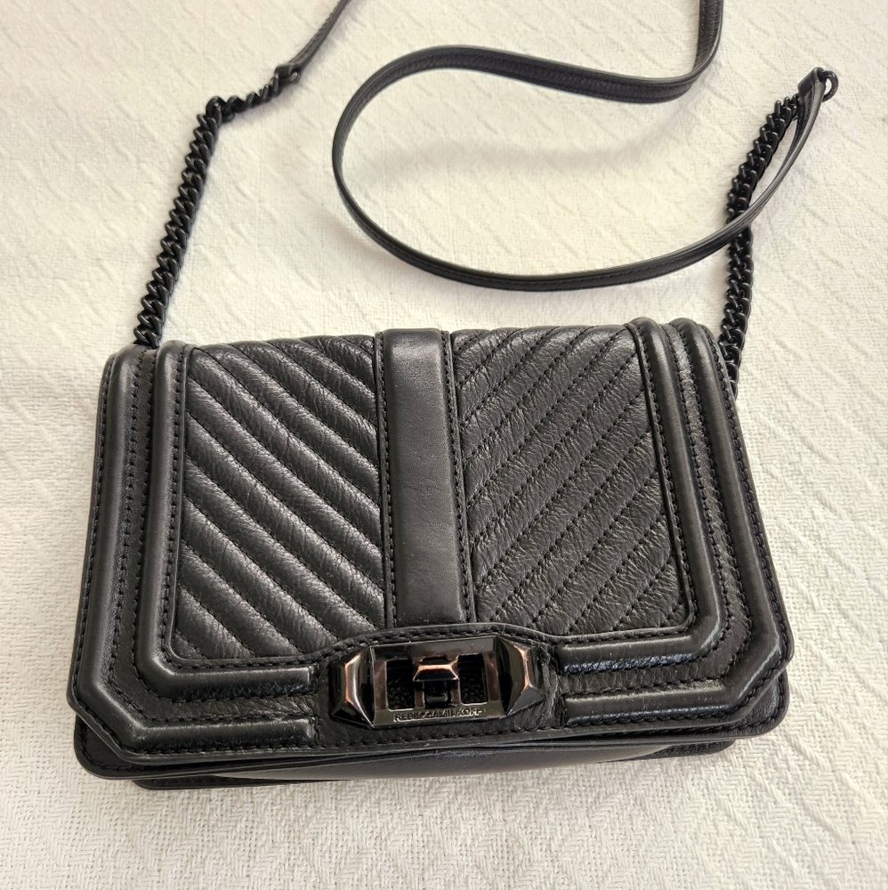 Rebecca Minkoff small love leather crossbody bag women's